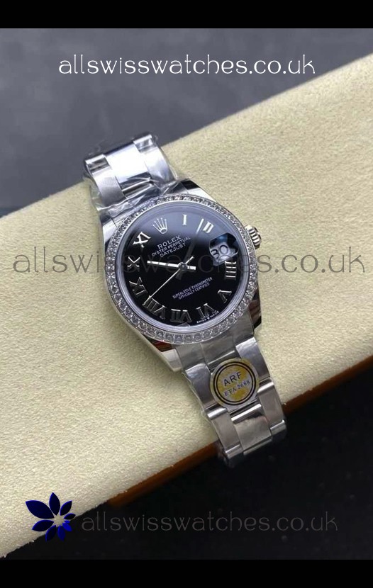 Rolex Super Clone Datejust 31MM Black Roman Dial Super Clone Watch