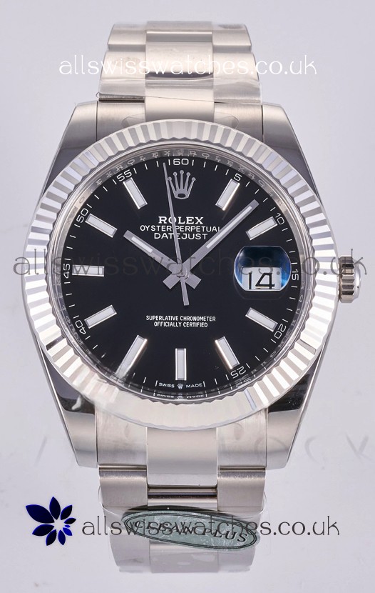 Datejust Super Clone 126334 Black Dial 41MM FREE SPRUNG MVMNT 3235 Watch 