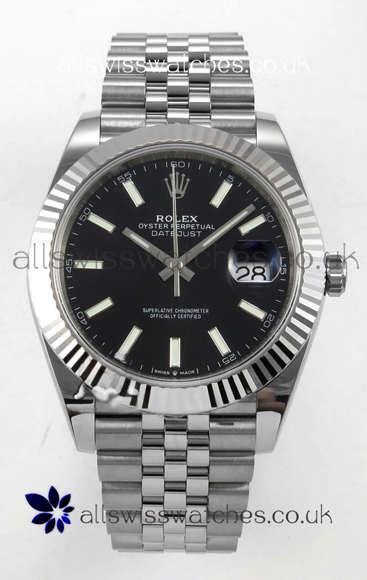 Datejust Super Clone 126334 Black Dial 41MM FREE SPRUNG MVMNT 3235 Watch 