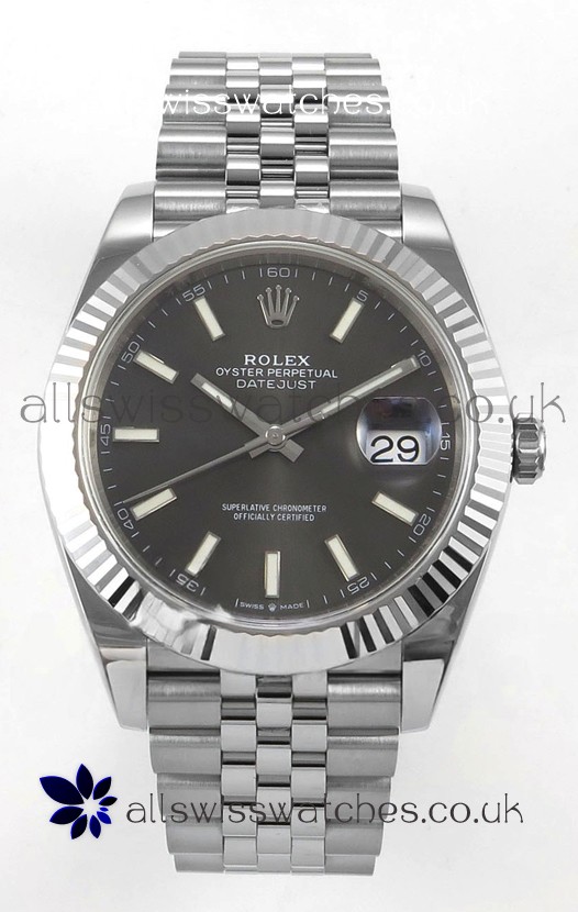 Datejust Super Clone 126334 Grey Dial 41MM FREE SPRUNG MVMNT 3235 Watch 