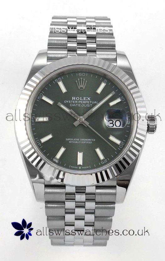 Datejust Super Clone 126334 Green Dial 41MM FREE SPRUNG MVMNT 3235 Watch 
