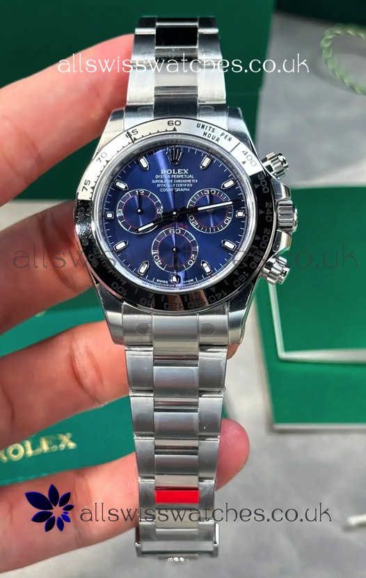 Rolex Daytona 126509 Blue Dial Stick Markers FREE SPRUNG MVMT Super Clone Watch 