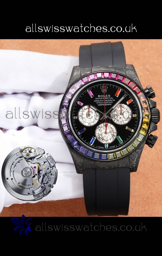 Rolex Daytona DiW Carbon Edition Watch - Forged Cabon Super Clone Watch 