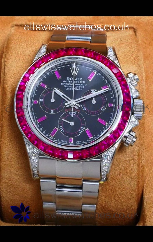 Rolex Daytona 126599 White Gold Red Dial Super Clone Watch 