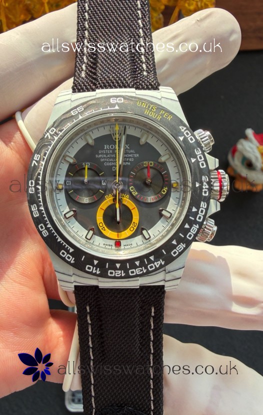 Rolex Daytona DiW Quantum Racer Grey CarboQuartz Super Clone Watch 