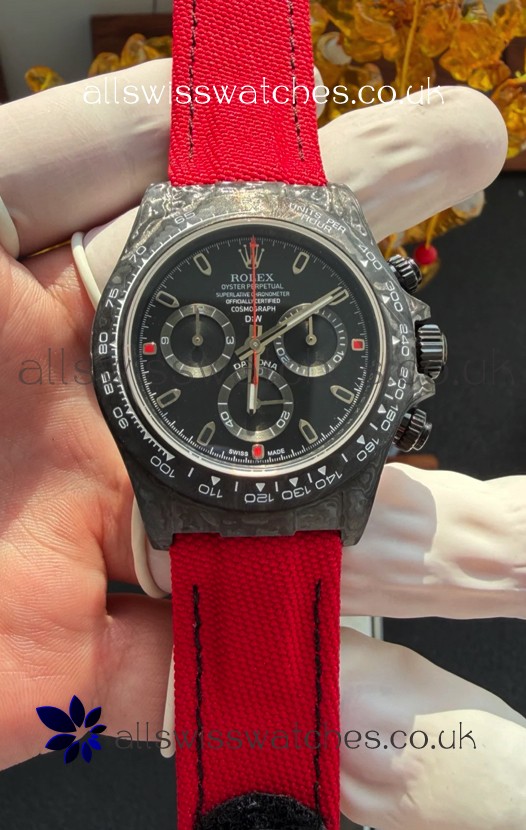 Rolex Daytona DiW Black Carbon Fiber Super Clone Watch 