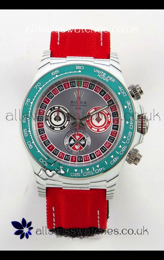 Rolex Daytona DiW Lucky Player CarboQuartz Super Clone Watch 