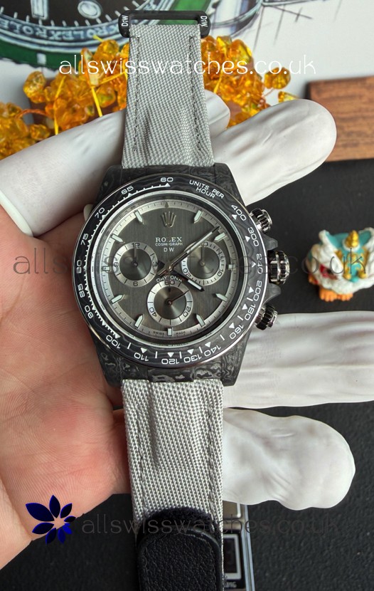 Rolex Daytona DiW Nova Grey Carbon Fiber Super Clone Watch 