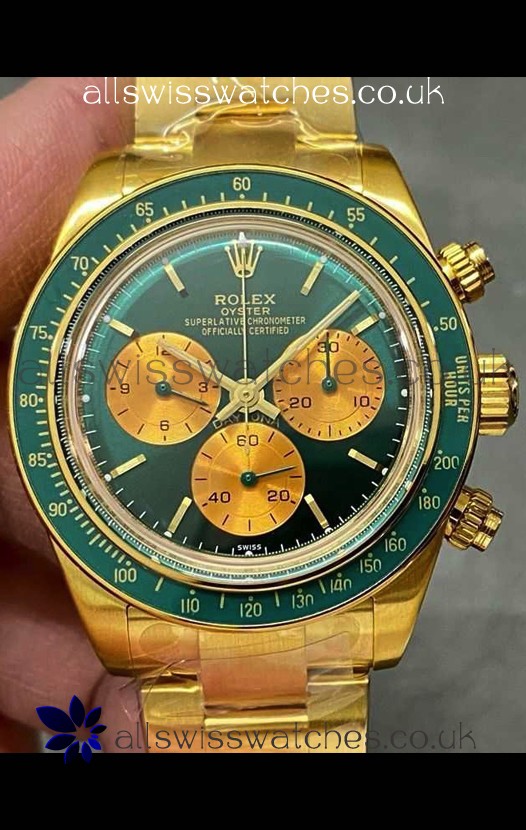 Rolex Daytona 116508 Artisans de Geneve "Honey Green Challenge" Swiss Replica Watch 