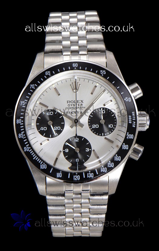 Rolex Daytona Paul Newman 37MM Tiffany & Co Steel Dial Manual Wind Super Clone Watch 