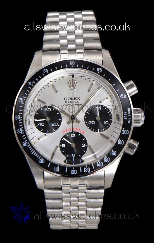 Rolex Daytona Paul Newman 37MM Steel Dial Manual Wind Super Clone Watch 