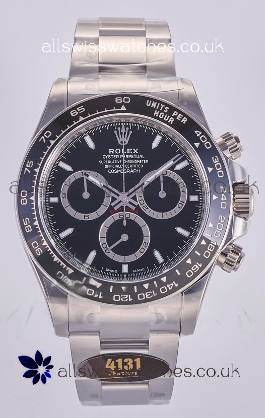 Rolex Daytona 126500 Black Dial Stick Markers FREE SPRUNG MVMT Super Clone Watch 