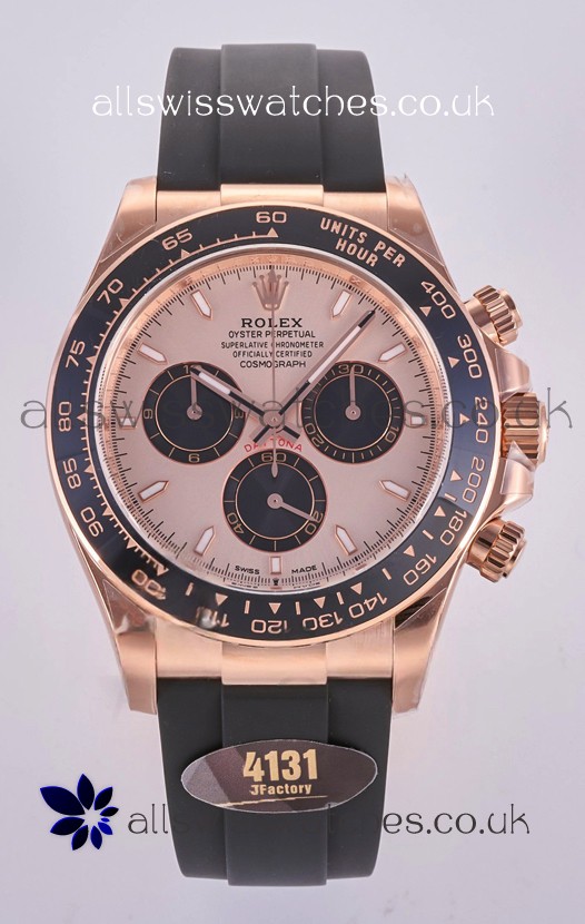 Rolex Daytona 126515 Rose Gold Dial Stick Markers FREE SPRUNG MVMT Super Clone Watch 