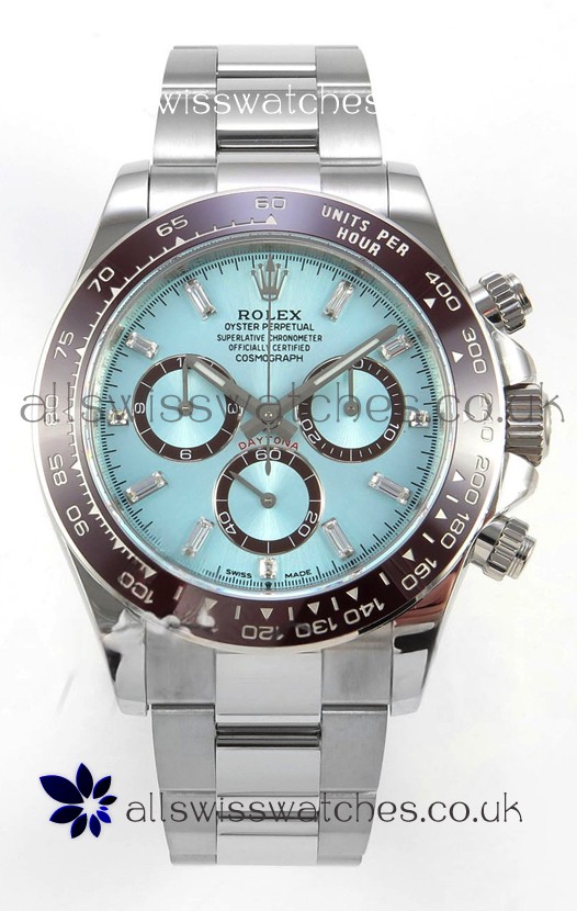 Rolex Daytona 126506 Ice Blue Crystal Markers FREE SPRUNG MVMT Super Clone Watch 