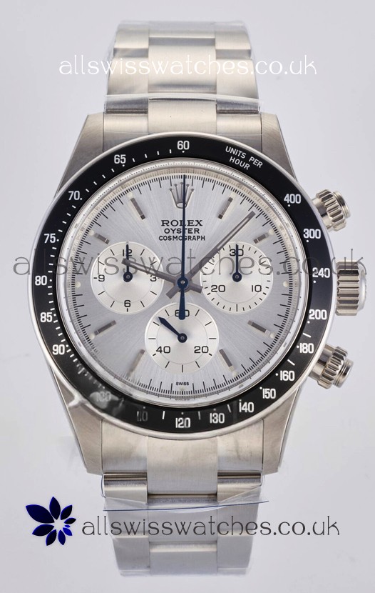 Rolex Daytona Paul Newman Steel Dial Custom Modded 4130 Mvnt Swiss Replica