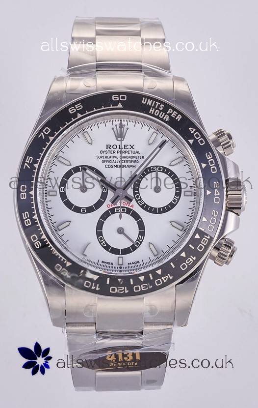 Rolex Daytona 126500 White Dial Stick Markers FREE SPRUNG MVMT Super Clone Watch 