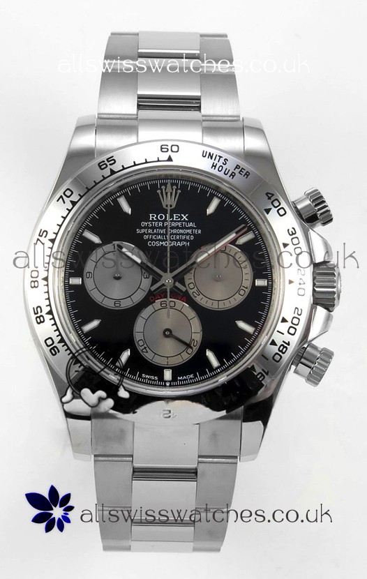 Rolex Daytona 126509 Black Dial Stick Markers FREE SPRUNG MVMT Super Clone Watch 