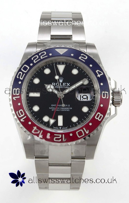 GMT Masters 126710BLRO Pepsi Cal.3285 FREE SPRUNG MVMNT Super Clone 
