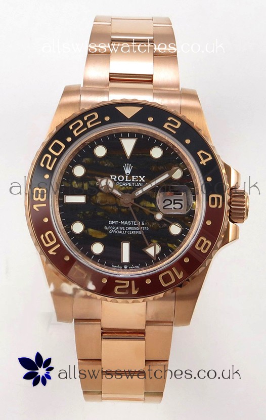 GMT Masters 126715CHNR Tiger Iron Dial Cal.3285 FREE SPRUNG MVMNT Super Clone 