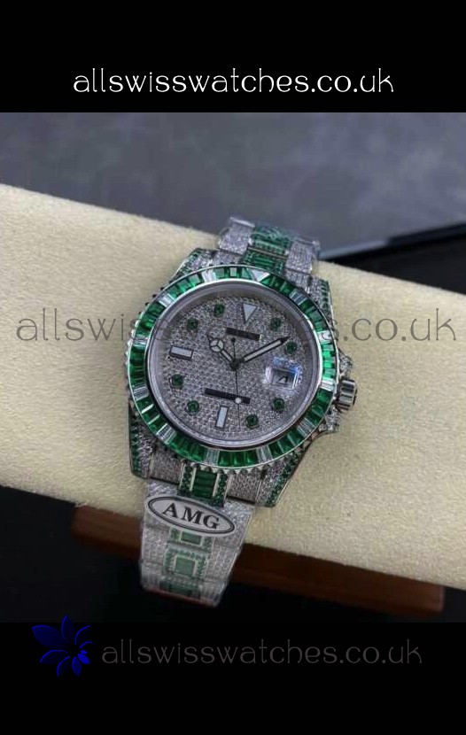 Rolex Submariner 116610 Iced Out Edition 6 Swiss Replica Watch 