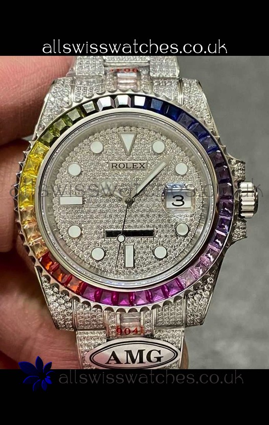 Rolex Submariner 116610 Iced Out Edition 8 Swiss Replica Watch 