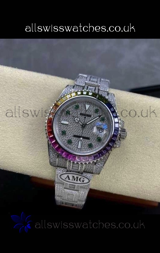 Rolex Submariner 116610 Iced Out Edition 10 Swiss Replica Watch 