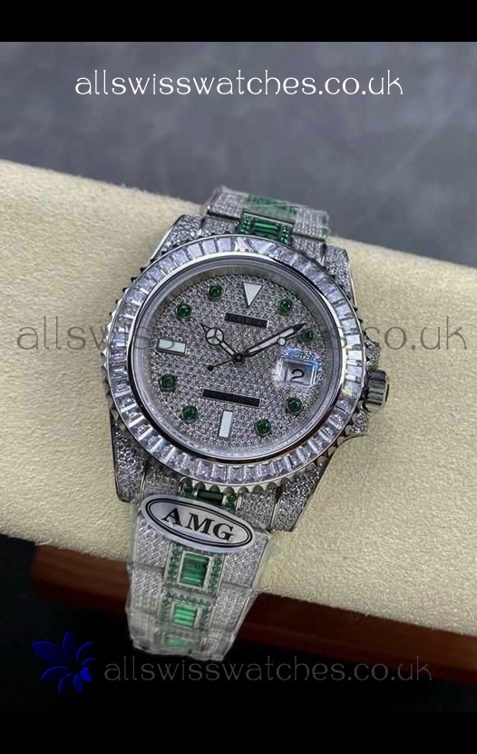 Rolex Submariner 116610 Iced Out Edition 12 Swiss Replica Watch 
