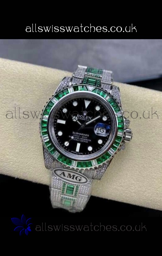 Rolex Submariner 116610 Iced Out Edition 16 Swiss Replica Watch 