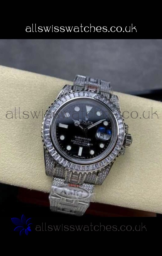 Rolex Submariner 116610 Iced Out Edition 17 Swiss Replica Watch 