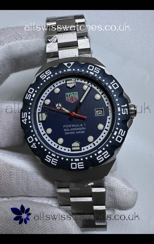 Tag Heuer Formula 1 Blue Dial Automatic Movement Japanese Replica Watch 