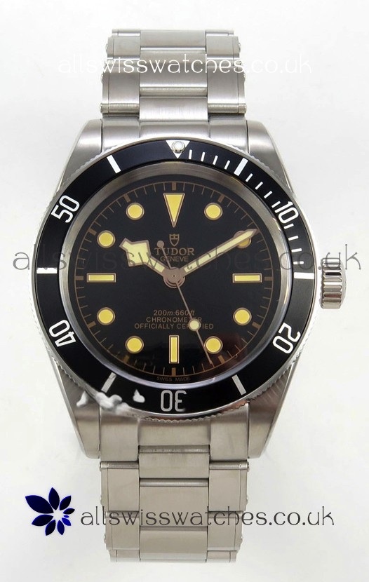 Tudor Black Bay 41 Black Dial and Bezel Oyster Super Clone Watch 