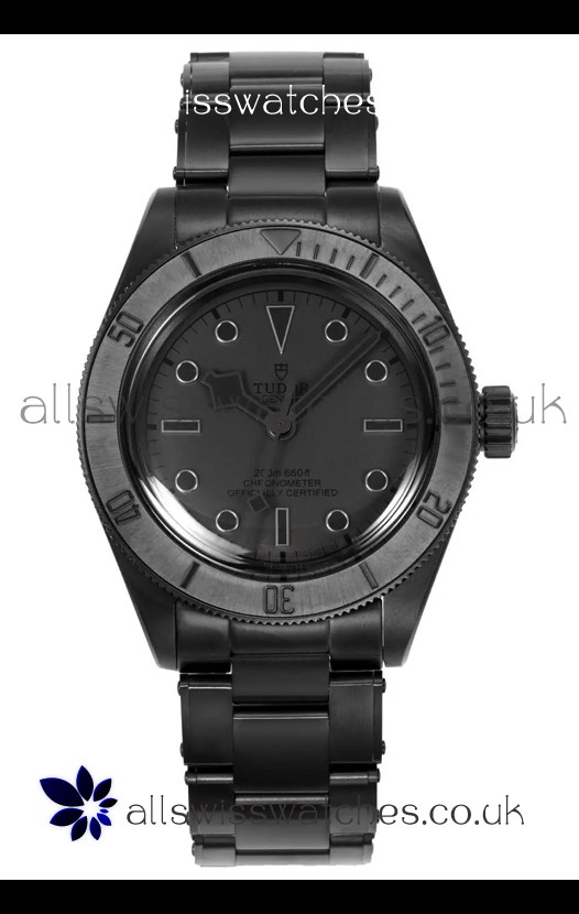 Tudor Black Bay PVD Case Black Dial Swiss Replica Watch 