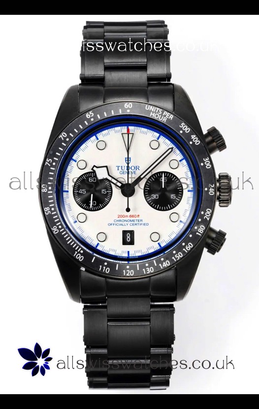 Tudor Heritage Black Bay Chrono White Dial Super Clone Watch 41MM
