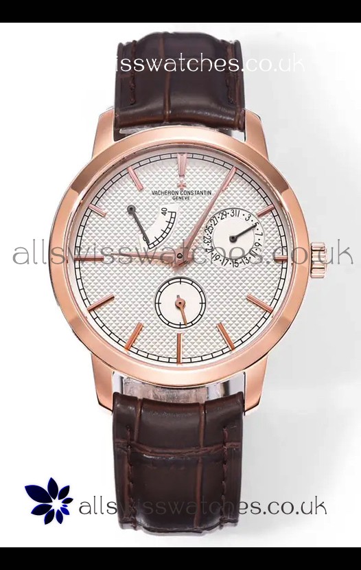 Vacheron Constantin Traditionnelle 83520 Rose Gold Pale Yellow Dial Super Clone Watch 