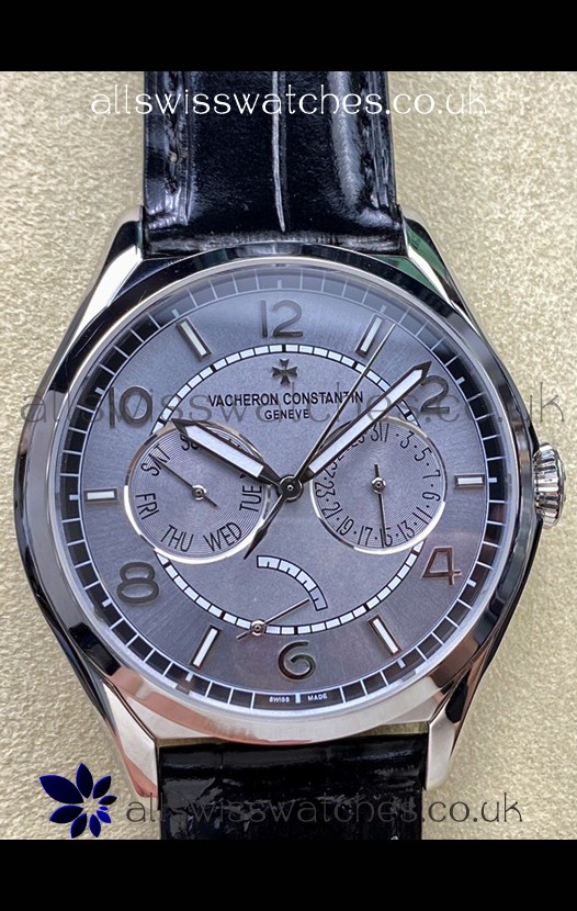 Vacheron Constantin Fiftysix Day-Date Stainless Steel Grey Dial Swiss Replica Watch 