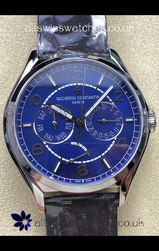Vacheron Constantin Fiftysix Day-Date Stainless Steel Blue Dial Swiss Replica Watch 