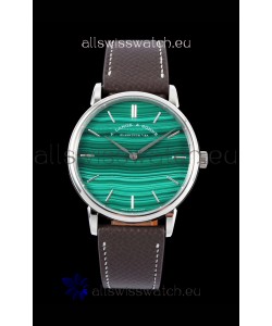 A.Lange & Sohne Saxonia Thin Swiss Replica Watch Steel Case Green Dial