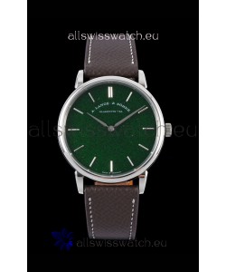 A.Lange & Sohne Saxonia Thin Swiss Replica Watch Steel Case Green Dial