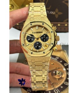 Audemars Piguet Royal Oak Chronograph 26240BA Frosted Yellow Gold Super Clone Watch 