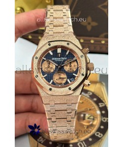 Audemars Piguet Royal Oak Chronograph 26240BA Frosted Rose Gold Super Clone Watch 