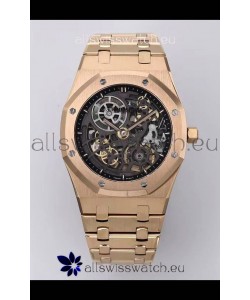 Audemars Piguet Super Clone Royal Oak Jumbo Extra-Thin Rose Gold Casing Watch 