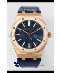Audemars Piguet Royal Oak 15510OR 41MM Rose Gold Blue Dial Super Clone Replica Watch