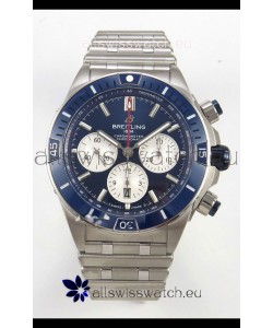 Breitling Chronomat Super Clone B01 42 Edition Swiss 904L Steel Watch Blue Dial 