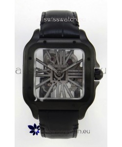 Santos De Cartier Super Clone Watch in Skeleton Dial PVD MLF Coating Watch 