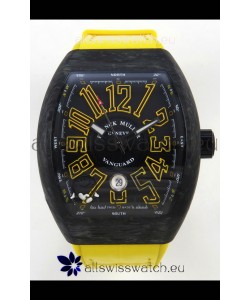 Franck Muller Super Clone Vanguard V45 Racing Carbon Watch in Nylon Strap