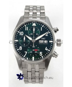 IWC Super Clone Pilot Chronograph Edition Green Dial Swiss Replica Watch 