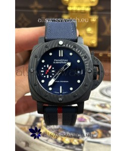 Panerai Luminor Super Clone Marina PAM1563 Carbotech Luna Rossa Watch 44MM