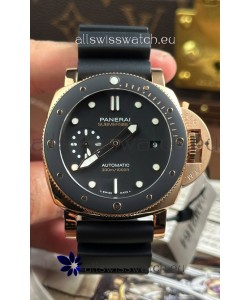 Panerai Super Clone Submersible PAM974 Rose Gold Watch 42MM