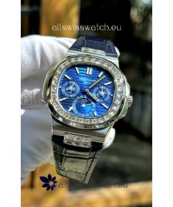 Patek Philippe Nautilus 5740 Perpetual Calendar Stainless Steel Purple Dial Swiss Replica Watch