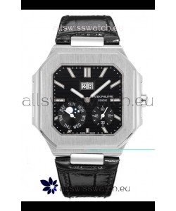 Patek Philippe Cubitus 5822 904L Steel Casing Black Dial Swiss Replica Watch